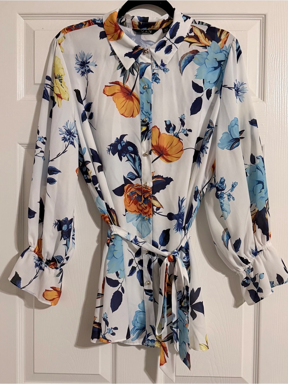 IMAN Floral Print Blouse